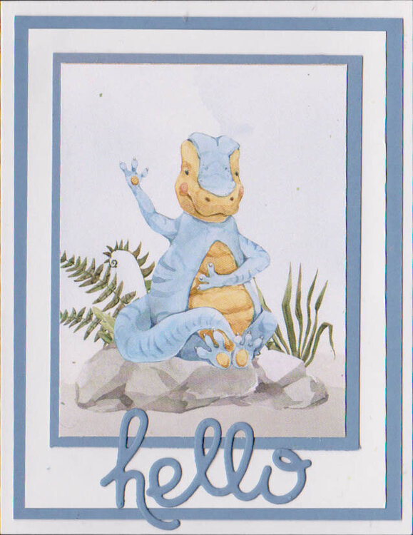 CAS card from Paper Rose Dino Adventure collection.