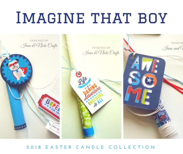 Imagine That Boy Echo Park Paper Easter Candles