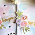 Soft Roses Watercolor Valentine's Day Card