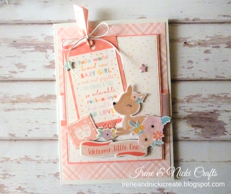 Welcome Baby Girl Card