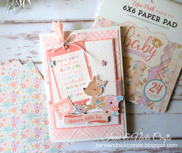 Welcome Baby Girl Card