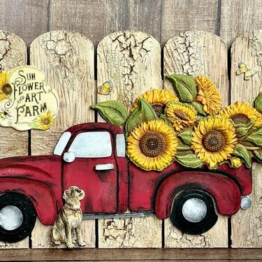 Sunflower Old truck 