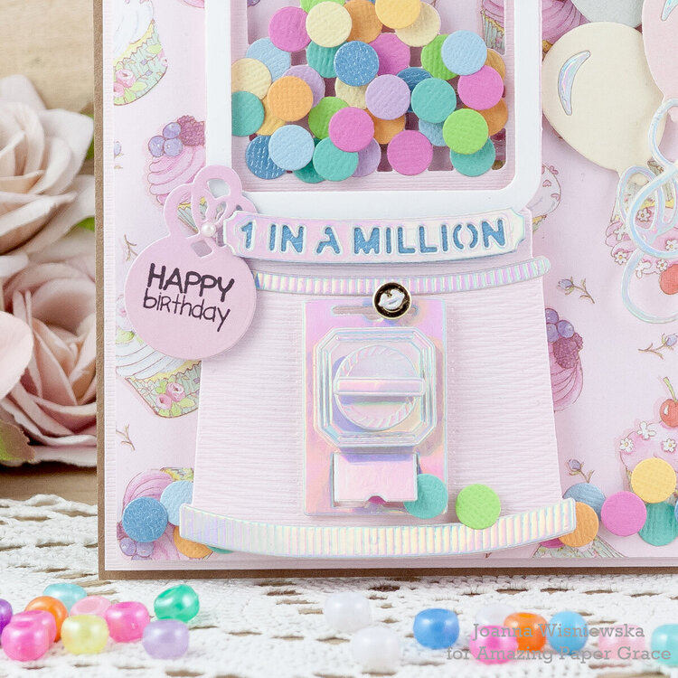 Bubble Gum Machine Birthday Card