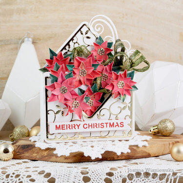 Envelope Christmas Card 3D Vignette 