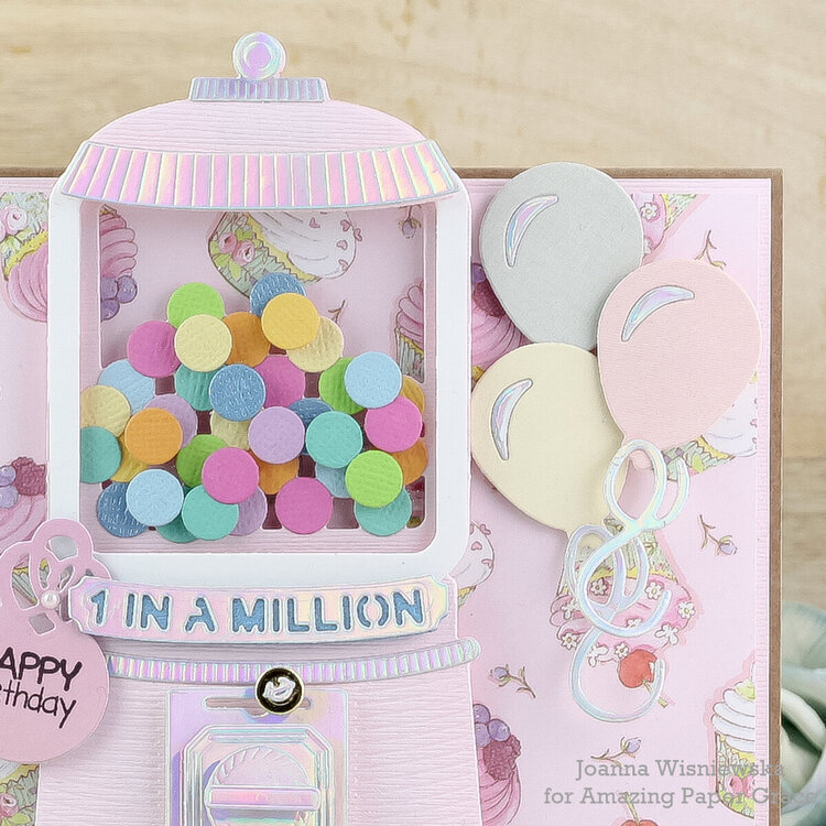 Bubble Gum Machine Birthday Card