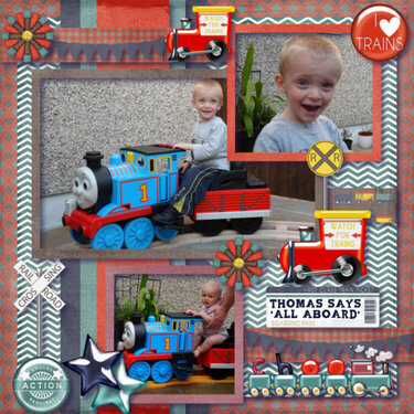 Thomas says All Aboard
