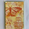 Stamped Card with Alcohol Ink Background