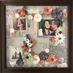 Engagement photo layout.