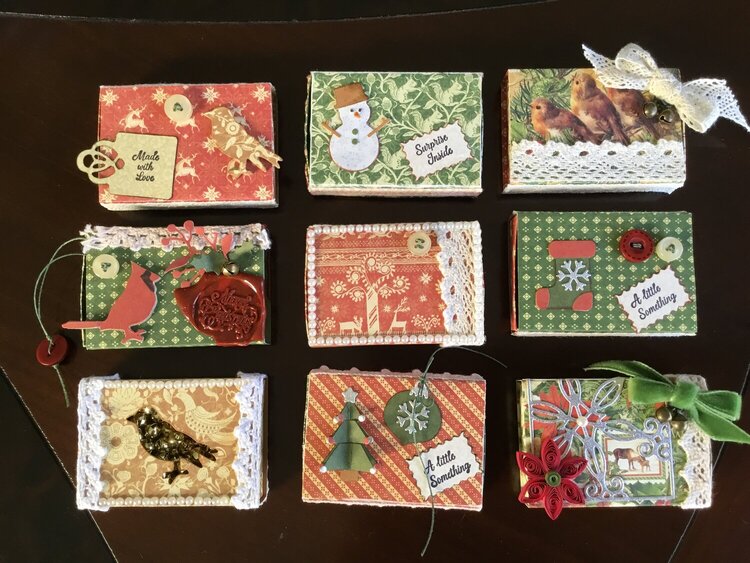 Matchbox Christmas gift tags