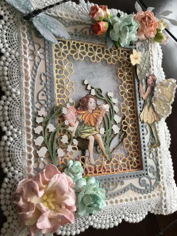 Flower fairy shadow box