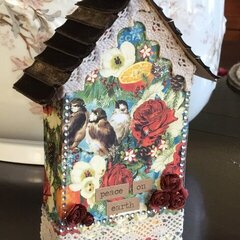 Tiny house card/tag/ornament.