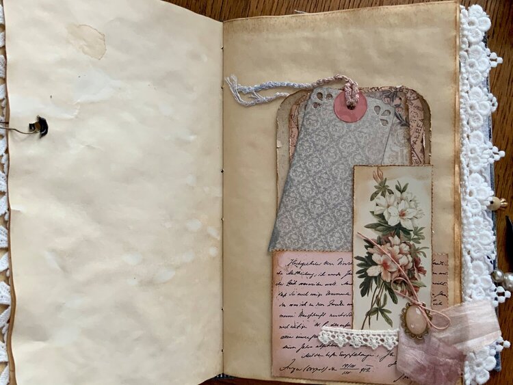 Journal with mixed media cover