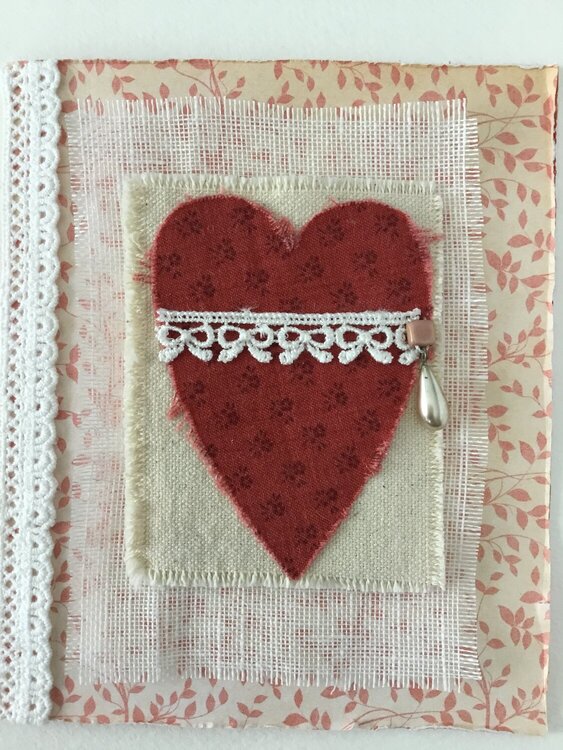 Fabric Valentine- last one
