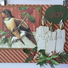 Candle card -Joy