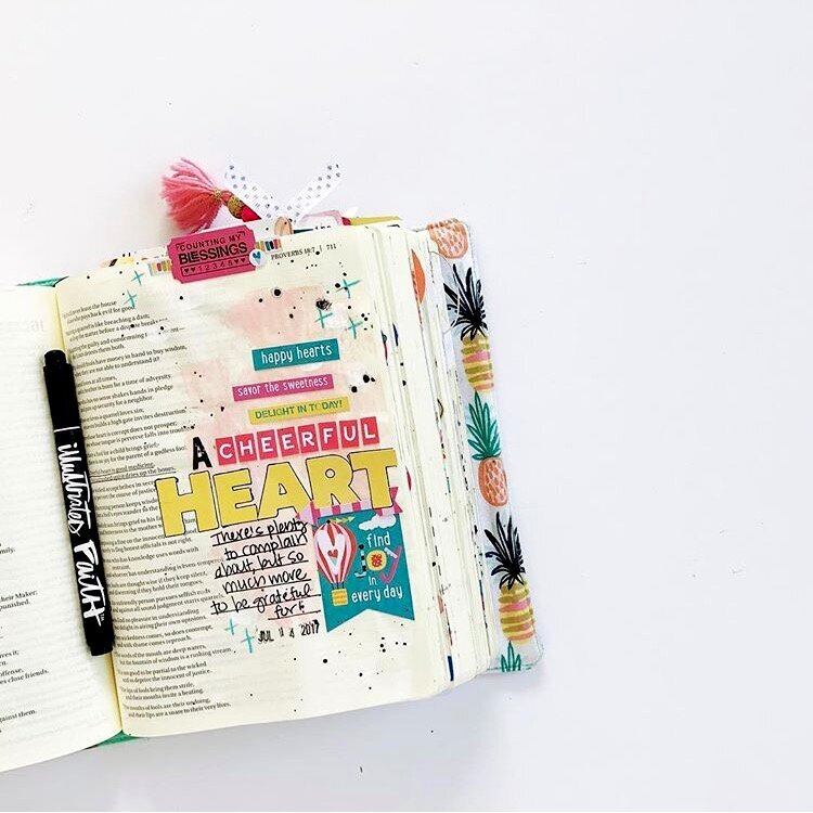Bible journaling in Proverbs