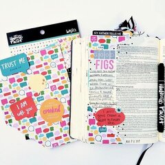 Bible journaling with patterned paper