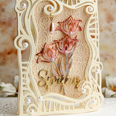 Swirl Frame Card - Top Folding