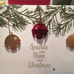 Shiny bells Christmas Card