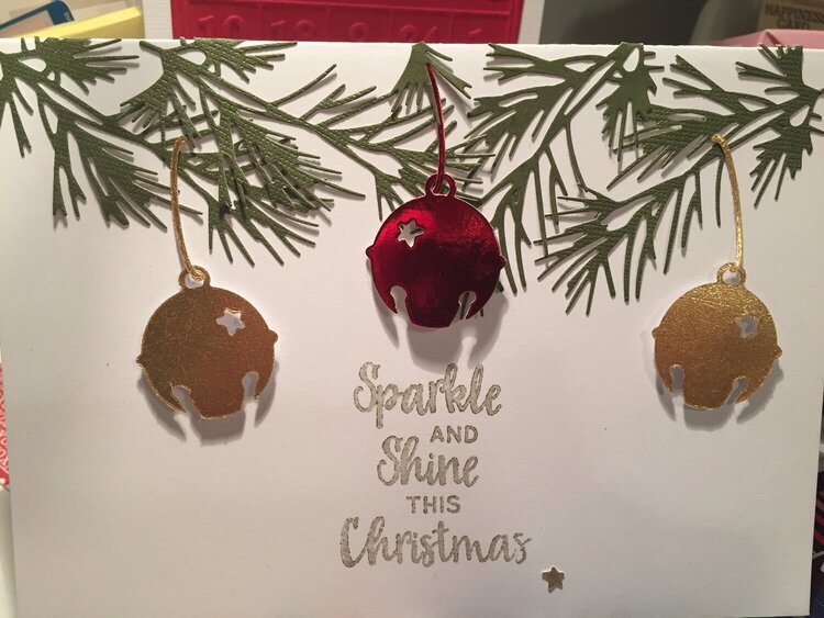Shiny bells Christmas Card