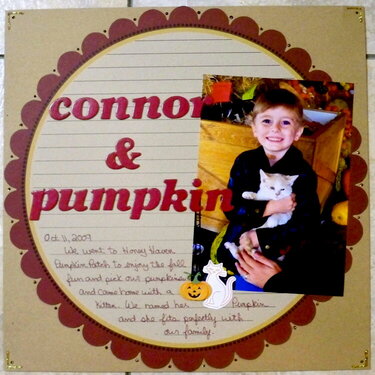 Connor and Pumpkin
