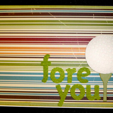 Fore You - Father&#039;s Day card