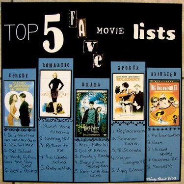 Top 5 Fave Movie Lists