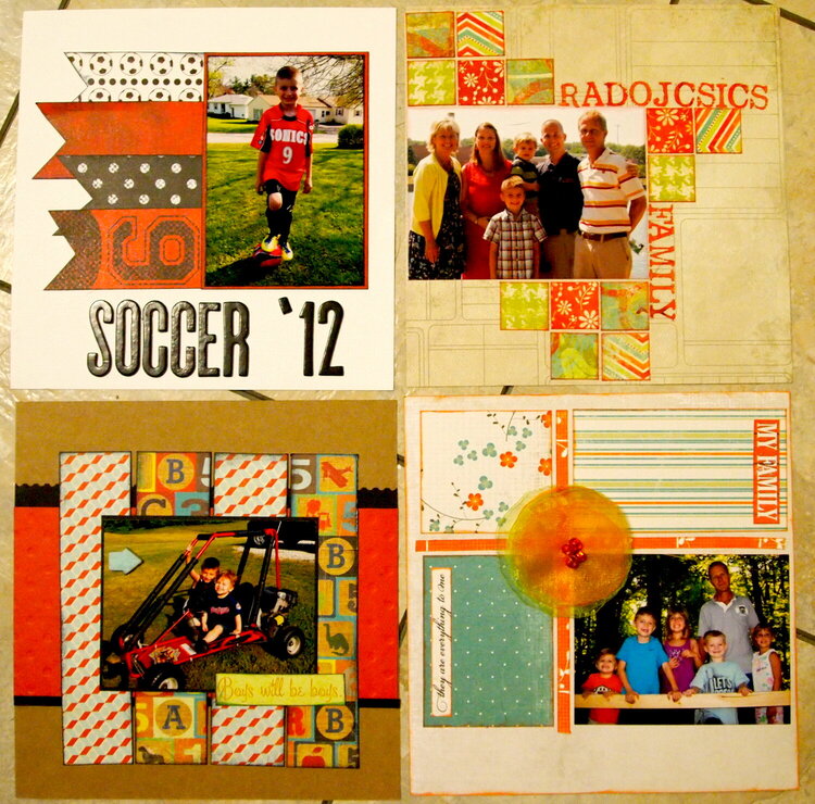 2013 Calendar pages May, June, July, Aug (MIL)