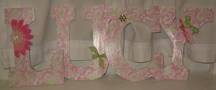 Lucy altered letters