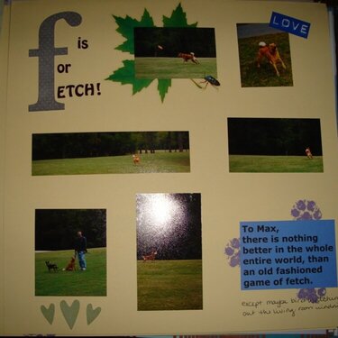 F is for Fetch!