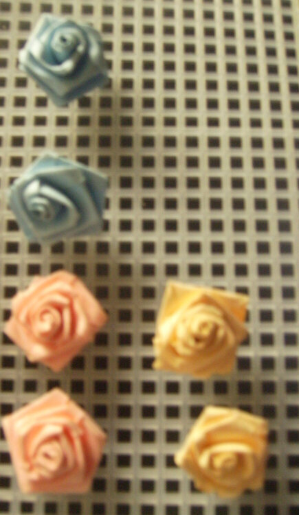 Blue, Pink and yellow post earings