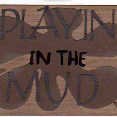 Playin&#039; in the Mud journal box