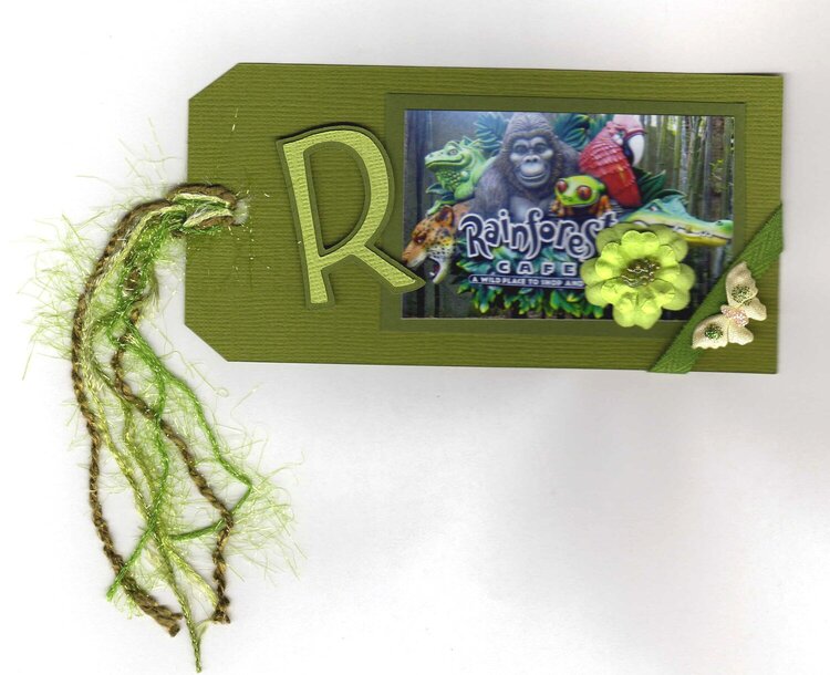 R for Rainforest Cafe (Disney Tag Swap)