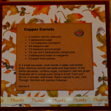 Fall/Thanksgiving Recipe Swap - Veggie