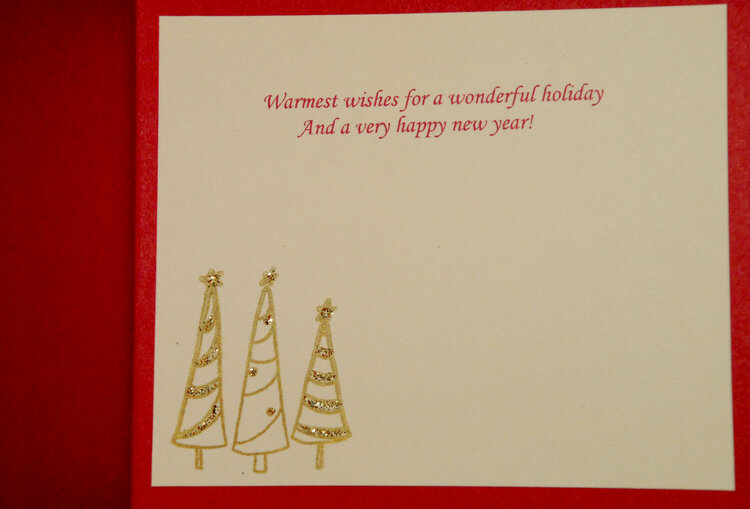 Winter Holiday Card Swap - Inside of Card