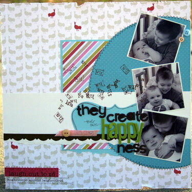 they create their own Happy ness **My scrapbook Nook May kit**