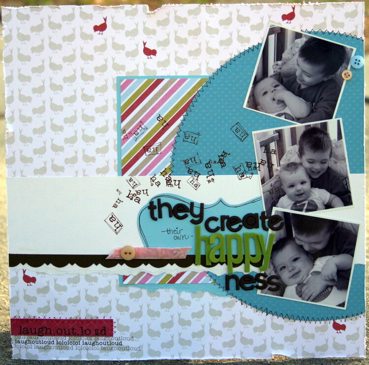 they create their own Happy ness **My scrapbook Nook May kit**