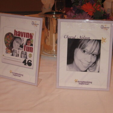 Cheryljunegirls table at the SOY Banquet