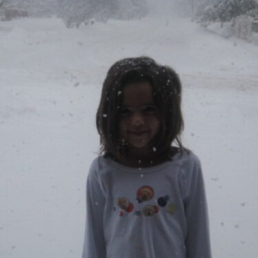 Carly in the snow