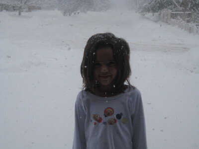 Carly in the snow