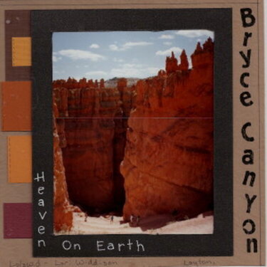 Bryce Canyon, Utah pg. 1/2