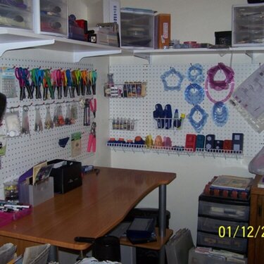 My Reorganized Scrapbook Room