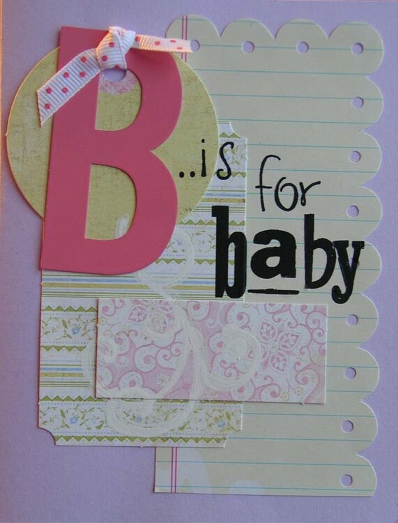 B is for Baby Card