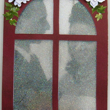 Frosted window card