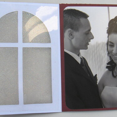 Inside of frosted window card