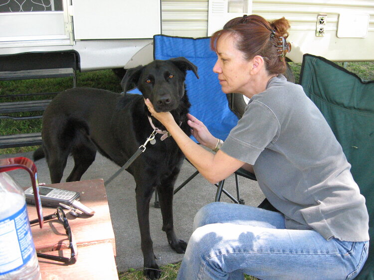 My Lucy and Me after a long day!