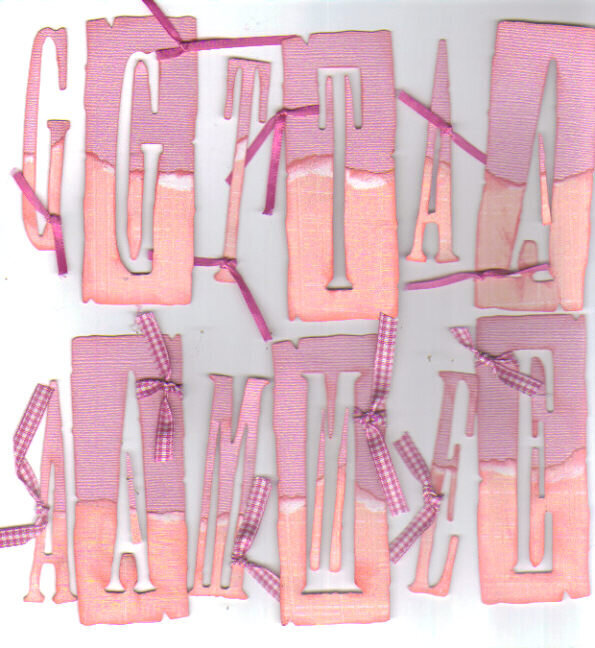 ScrappinPassions I Love Pink Monograms Group 9