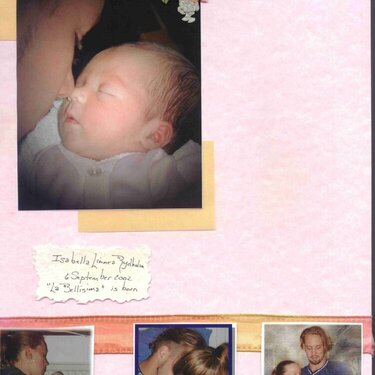 Bella&#039;s birth page