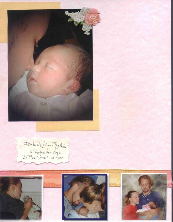 Bella&#039;s birth page