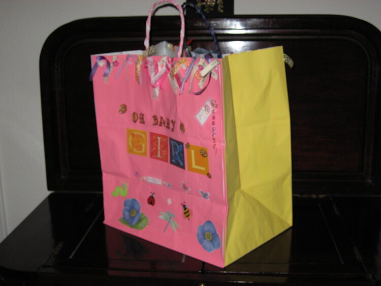 Gift Bag for baby shower/twins