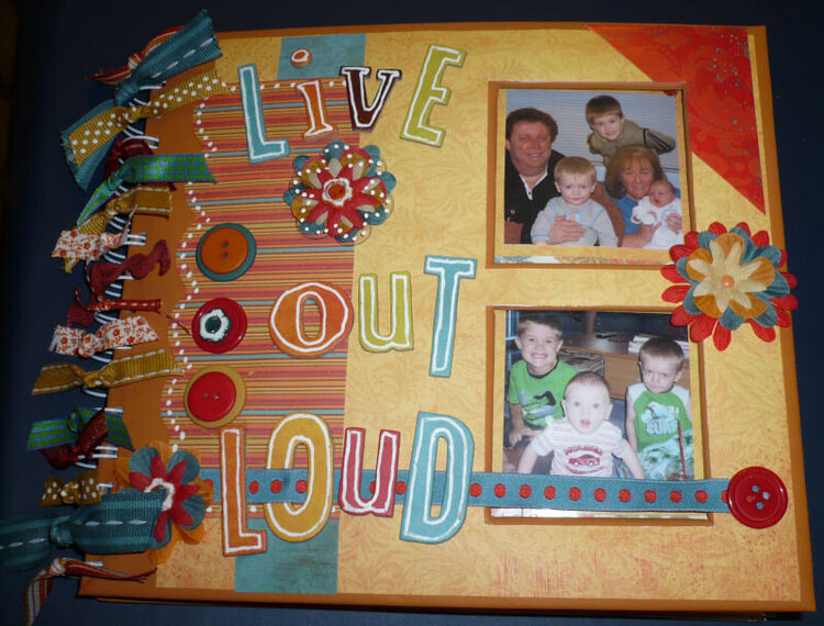 Live Out Loud With Grandkids  Mini Album Front Cover
